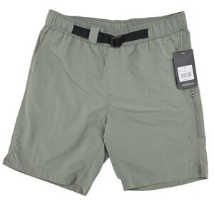 Swiss Alps Performance Stretch Hiking Shorts Green Men's MEDIUM NWT